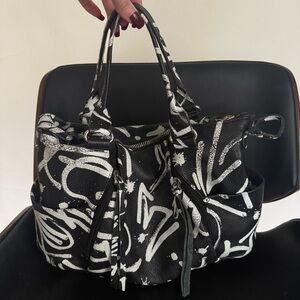 AIMEE KERTENBURG Black Tote Shoulder Bag